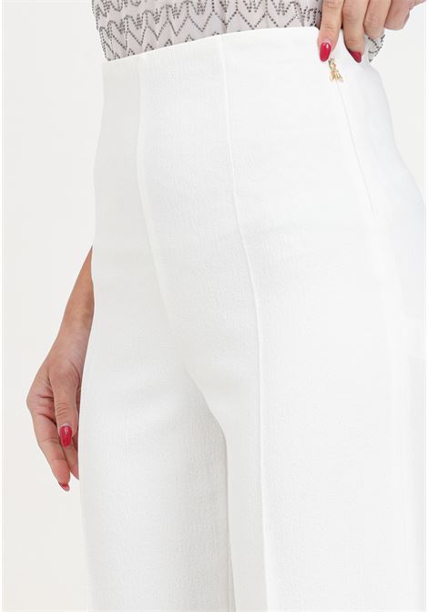 White palazzo trousers for women PATRIZIA PEPE | 8P0561/A108W146